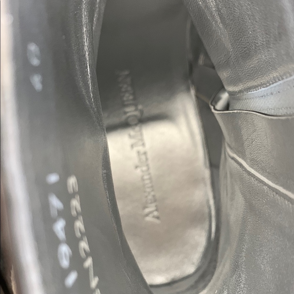 ALEXANDER MCQUEEN Punk Silver Buckle Strap Ankle Boots SO COOL!!! - Picture 7 of 10